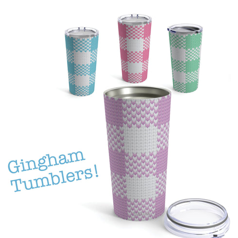 Springtime Gingham Tumbler